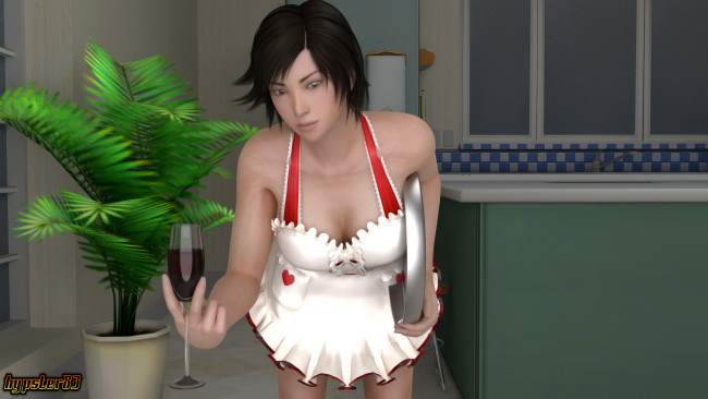 Обои картинки фото 3д графика, люди , people, девушка, взгляд, фон