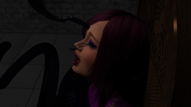 Обои картинки фото 3д графика, существа , creatures, девушка, взгляд, фон