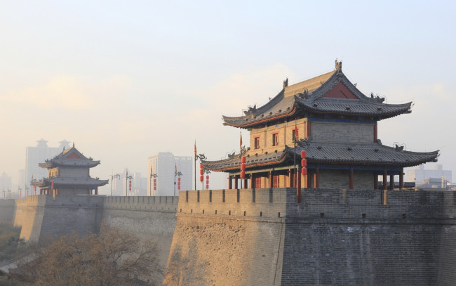 Обои картинки фото города, - дворцы,  замки,  крепости, пагоды, стена, город