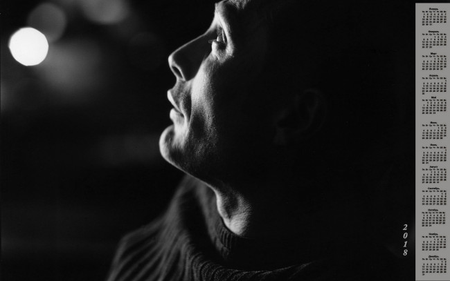 Обои картинки фото mads mikkelsen, календари, знаменитости, 2018, мужчина, актер, лицо, профиль