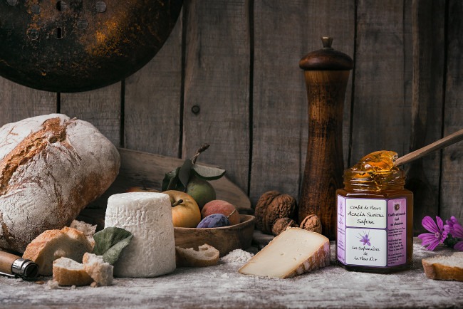 Обои картинки фото еда, разное, хлеб, сыр, джем