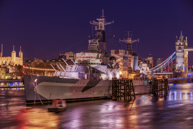 Обои картинки фото hms belfast, корабли, крейсеры,  линкоры,  эсминцы, линкор