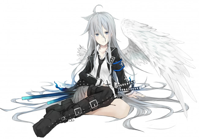 Обои картинки фото аниме, ангелы,  демоны, ангел