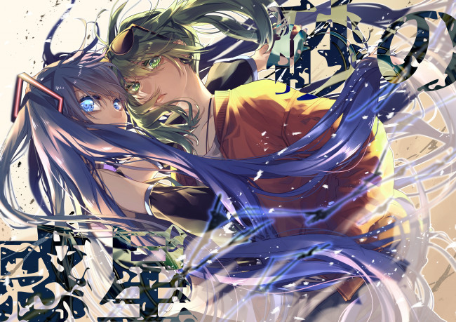 Обои картинки фото аниме, vocaloid, вокалоид