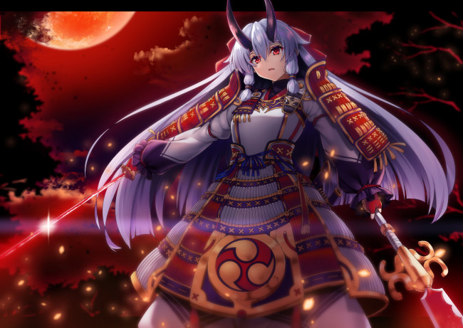 Обои картинки фото аниме, fate, stay night, фон, девушка, взгляд