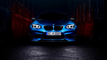 Картинка автомобили bmw стены улица синий бмв