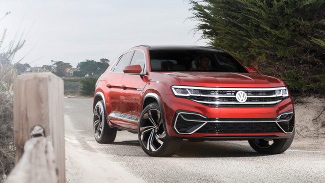 Обои картинки фото 2018 volkswagen atlas cross sport concept, автомобили, volkswagen, atlas, 2018, концепт, фольцваген, concept, cross, sport, кроссовер