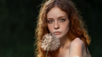 Картинка девушки -+лица +портреты одуванчик веснушки