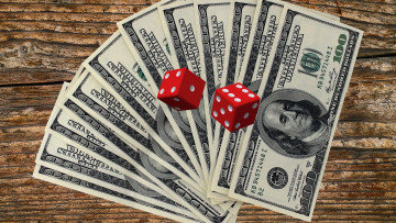 Картинка разное золото +купюры +монеты доллары