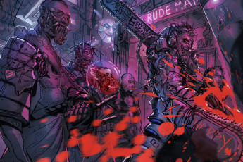 Картинка фэнтези роботы +киборги +механизмы киборги