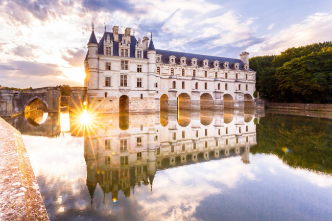 Обои картинки фото города, замок шенонсо , франция, chateau, de, chenonceau, france
