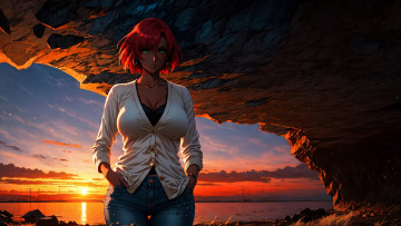 Картинка аниме пейзажи +природа нейросети графика нейроарт ai art нейронные сети рисунки нейро искусство