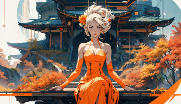 Картинка фэнтези девушки нейросети графика нейроарт ai art нейронные сети рисунки нейро искусство