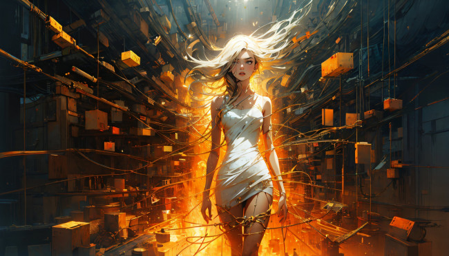 Обои картинки фото фэнтези, девушки, нейросети, графика, нейроарт, ai, art, нейронные, сети, рисунки, нейро, искусство