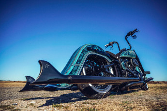 Картинка harley мотоциклы harley-davidson thunderbike custom мотоцикл байк