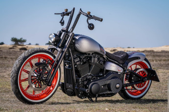 Картинка harley мотоциклы harley-davidson thunderbike custom мотоцикл байк
