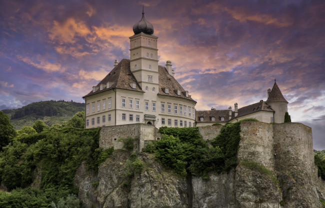 Обои картинки фото castle schoenbuehl, wachau, austria, города, замки австрии, castle, schoenbuehl