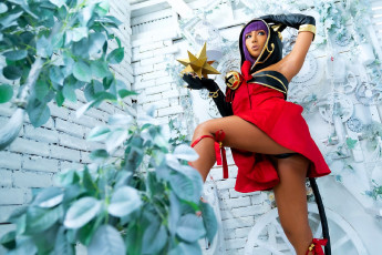 Картинка девушки nonsummerjack образ косплей костюм наряд звезда растения стены