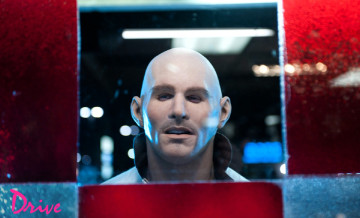 обоя кино фильмы, drive, зеркало, лицо, маска