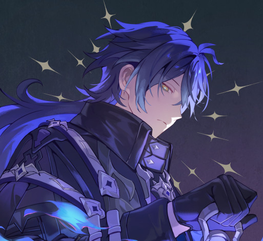 Обои картинки фото аниме, genshin impact, парень