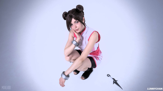 Обои картинки фото девушки, светлана хофман , lunny chan, образ, косплей, наряд, костюм, кунай