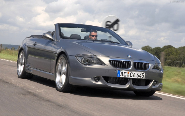 Обои картинки фото автомобили, bmw, серый, кабриолет, скорость, дорога, шоссе