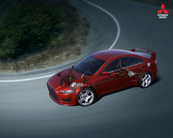 Обои картинки фото автомобили, mitsubishi