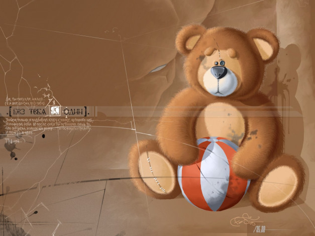 Обои картинки фото рисованные, мишки, тэдди