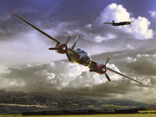 Обои картинки фото авиация, 3д, рисованые, graphic