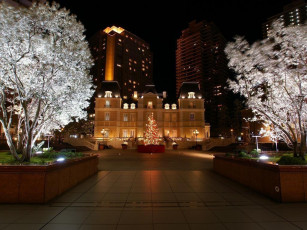 Картинка праздничные новогодние пейзажи