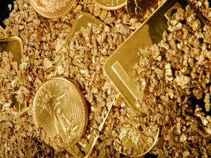 Картинка разное золото купюры монеты