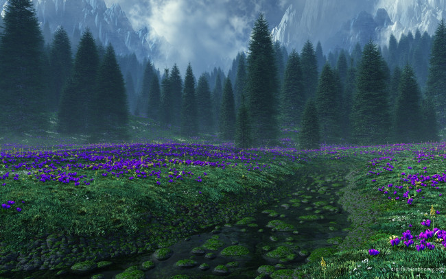 Обои картинки фото 3д, графика, nature, landscape, природа