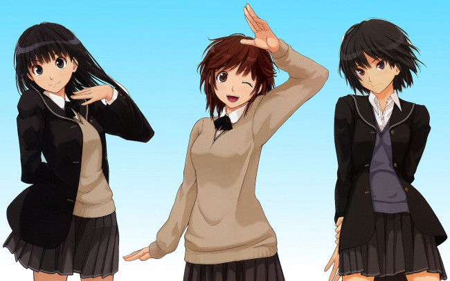 Обои картинки фото аниме, amagami, ss