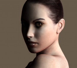 Картинка 3д графика portraits портрет девушка взгляд