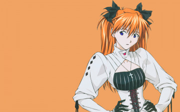 Картинка аниме evangelion фон взгляд синие глаза
