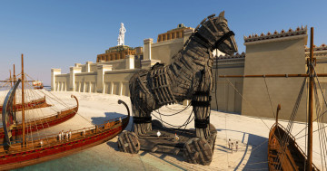 Картинка 3д графика historical история конь