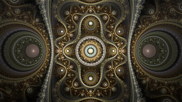 Картинка 3д графика fractal фракталы узор фон