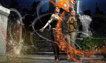 Картинка 3д графика people люди девушки