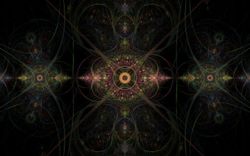 Картинка 3д графика fractal фракталы фон узор