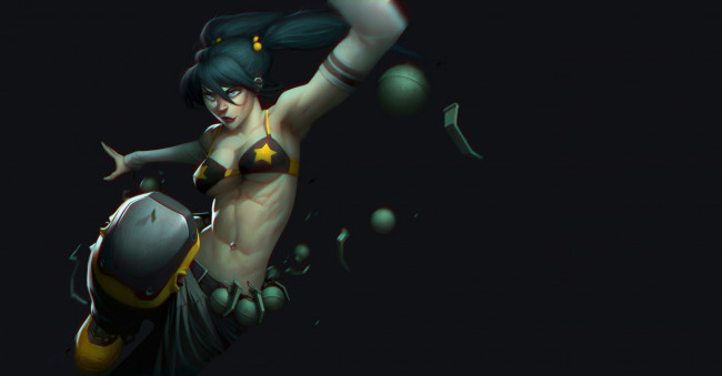 Обои картинки фото 3д, графика, fantasy, фантазия, двушка, движение, гранаты, фон, grenatta