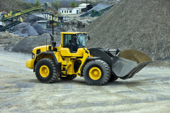 Картинка volvo+l250g+wheel+loader техника строительная+техника ковш трактор дорога