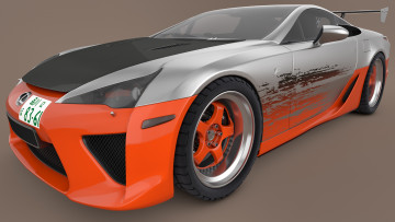 Картинка автомобили 3д 2010 lexus