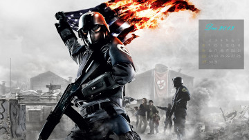 Картинка календари видеоигры флаг солдат