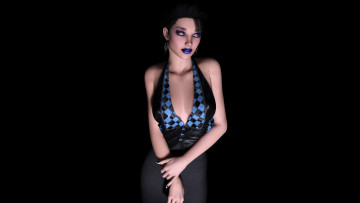 Картинка 3д+графика люди+ people взгляд девушка фон