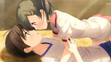 Картинка аниме kantoku+ artbook your diary enomoto kaho kantoku арт пара парень девушка