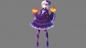 Картинка аниме магия +колдовство +halloween elsword eve chota93 арт девушка фон