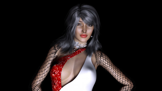 Обои картинки фото ashani, 3д графика, люди , people, взгляд, девушка, фон