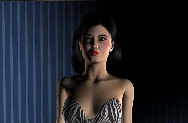 Обои картинки фото 3д графика, портрет , portraits, фон, взгляд, девушка