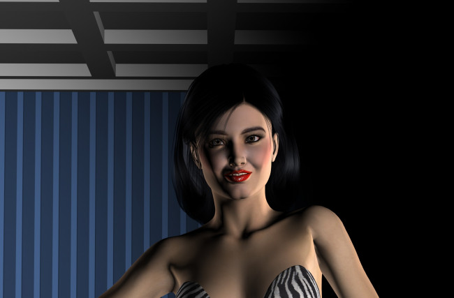 Обои картинки фото 3д графика, портрет , portraits, девушка, фон, улыбка, взгляд