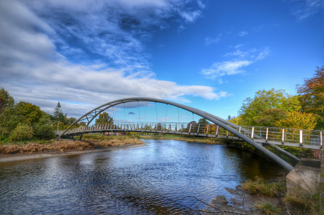 Обои картинки фото природа, реки, озера, лес, река, мост